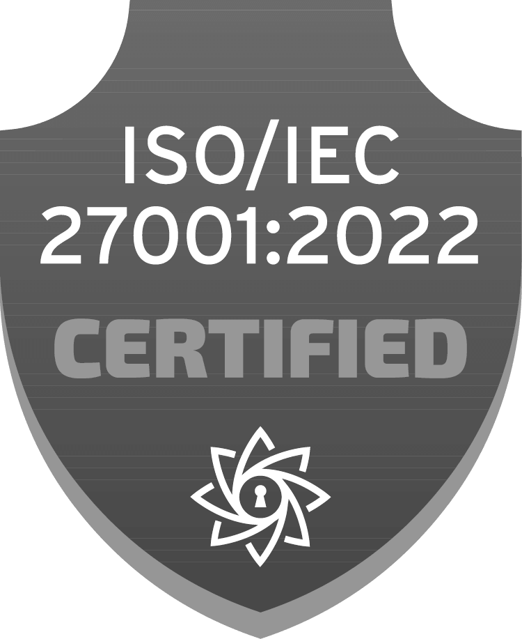 ISO/IEC 27001:2022 certified